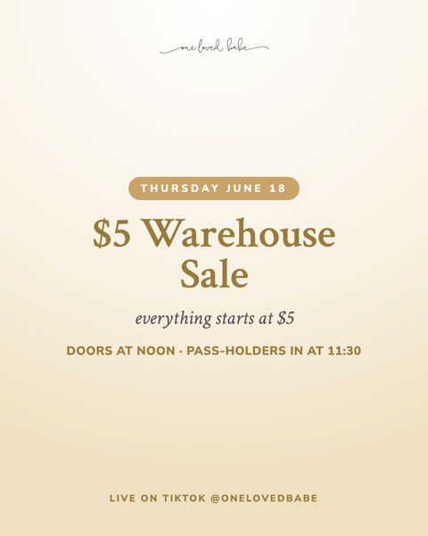 $5 Warehouse Sale